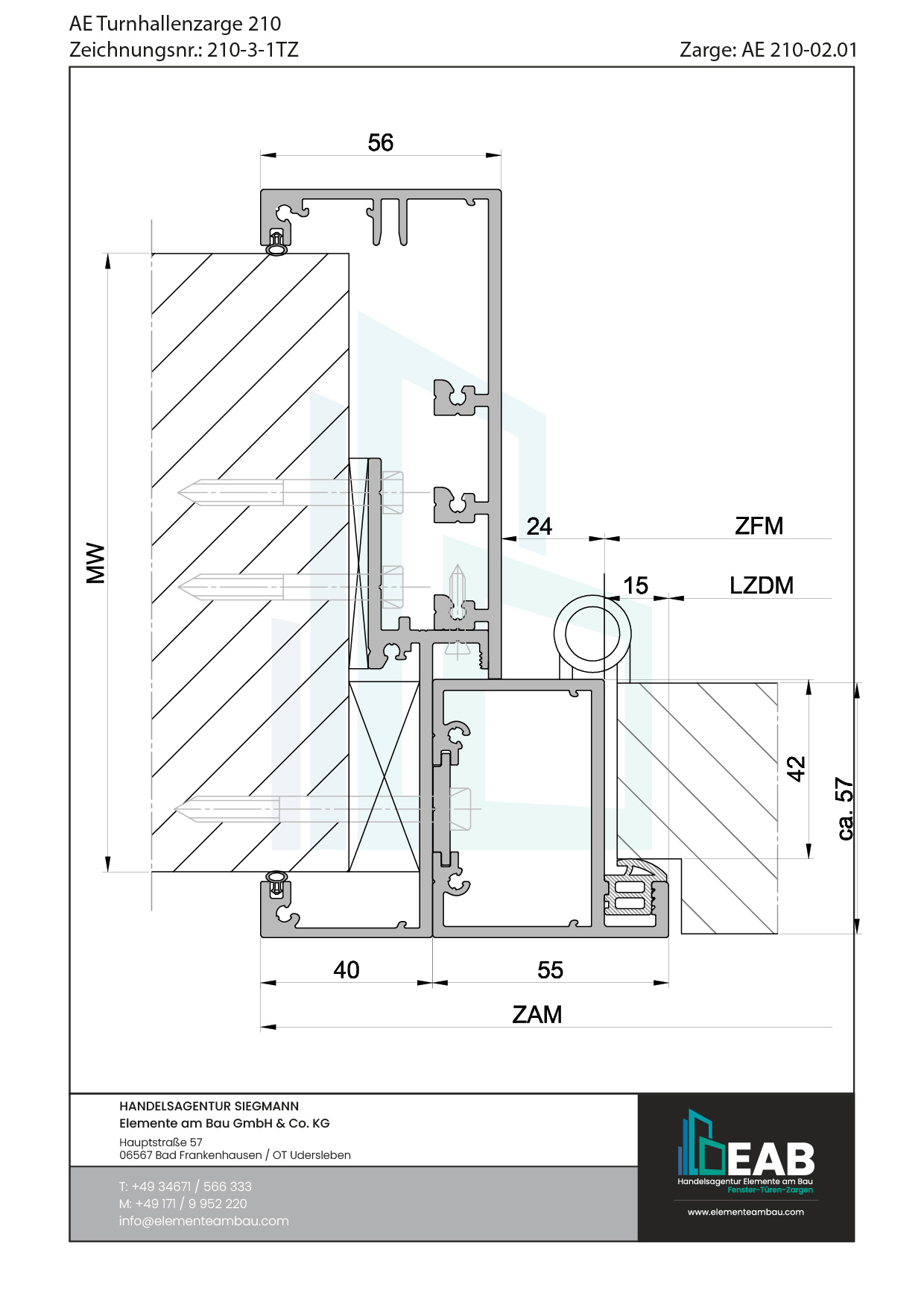 Okvir s rubnim zrcalom
