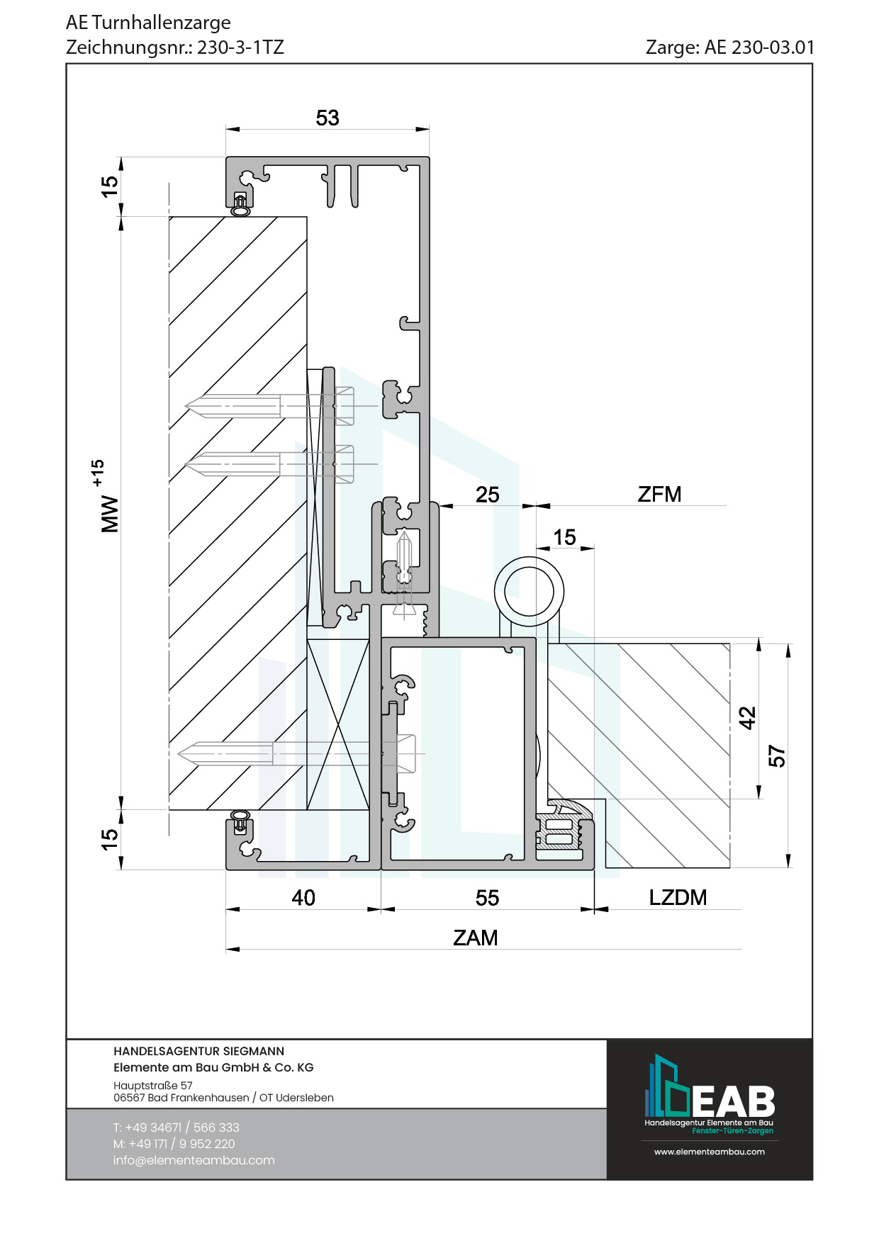 Okvir s rubnim zrcalom