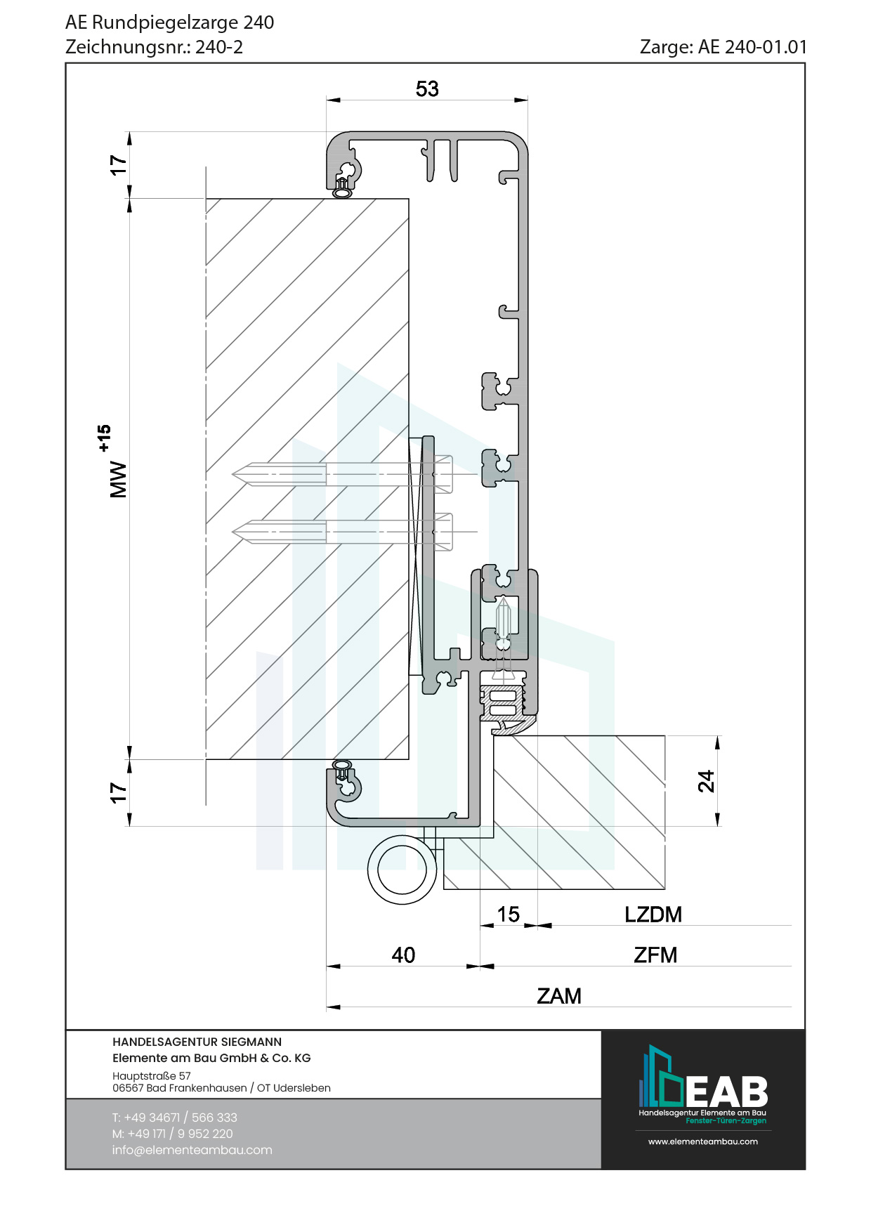 Okvir s rubnim zrcalom