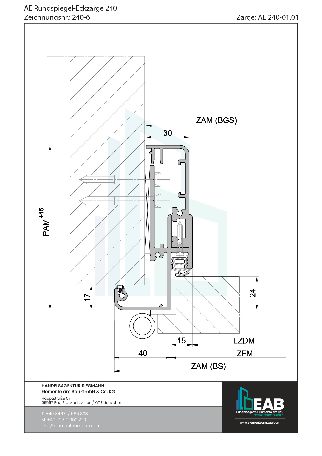 Okvir s rubnim zrcalom