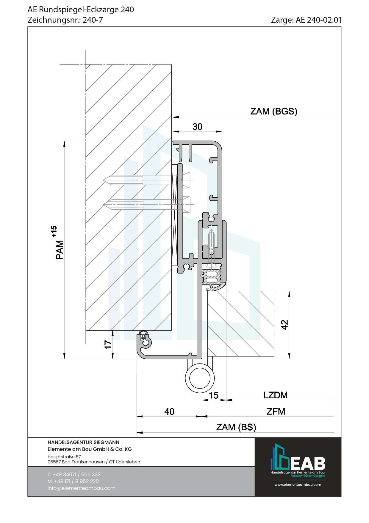 Okvir s rubnim zrcalom