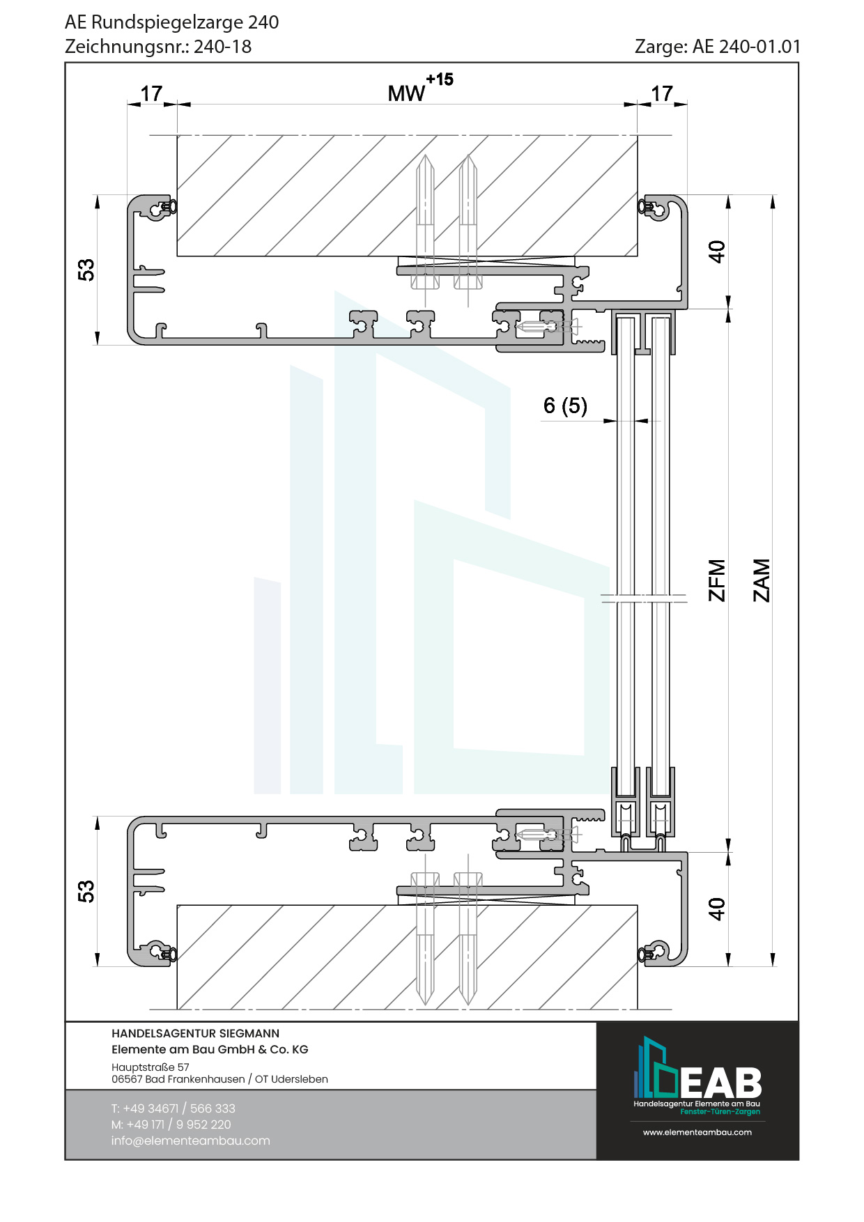 Okvir s rubnim zrcalom