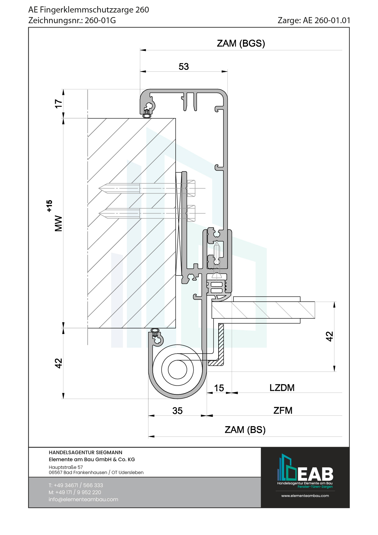 Okvir s rubnim zrcalom