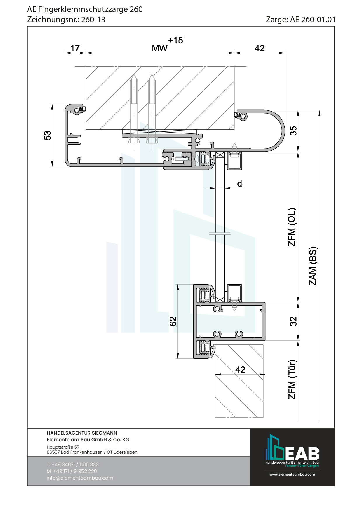 Okvir s rubnim zrcalom