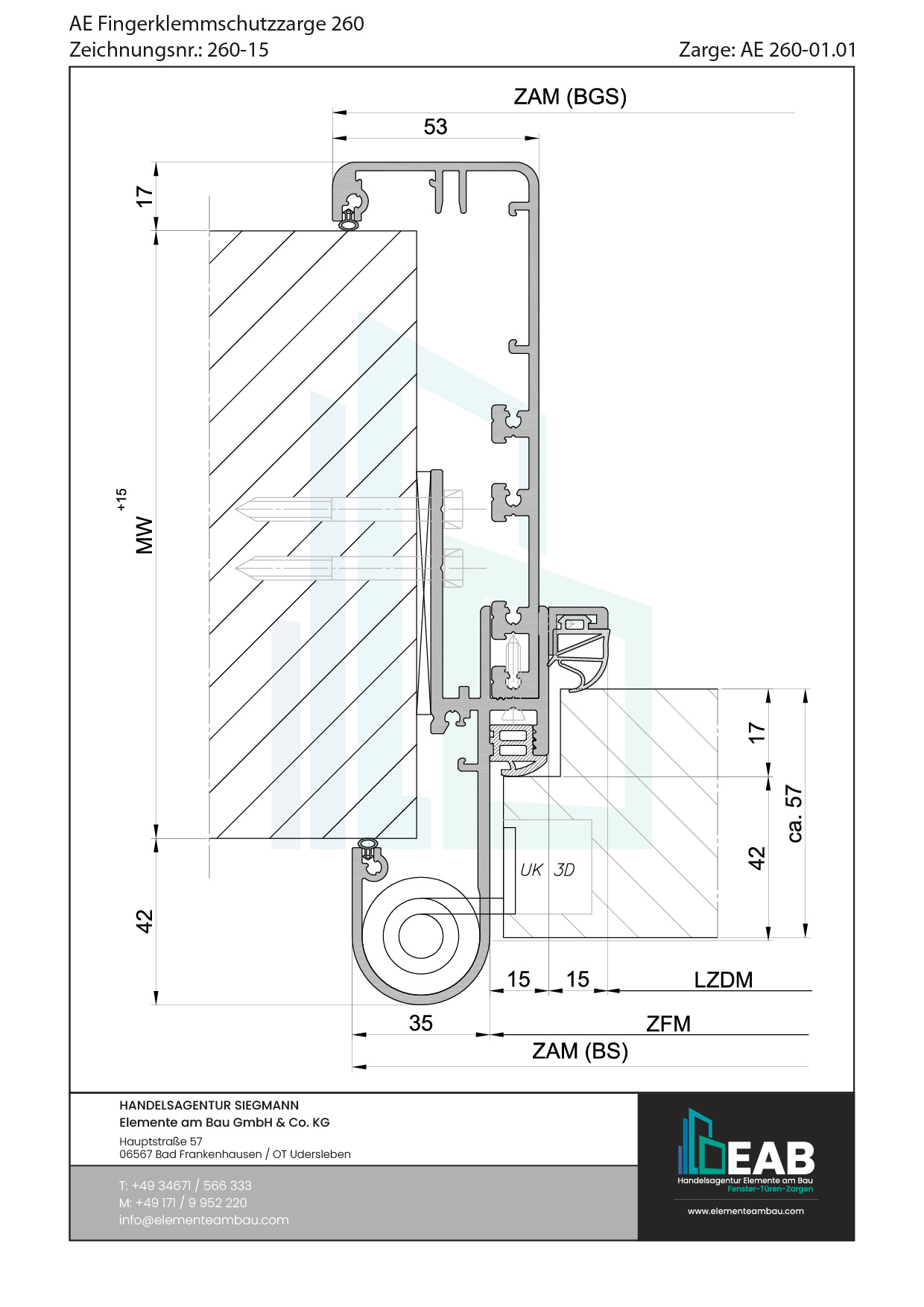 Okvir s rubnim zrcalom