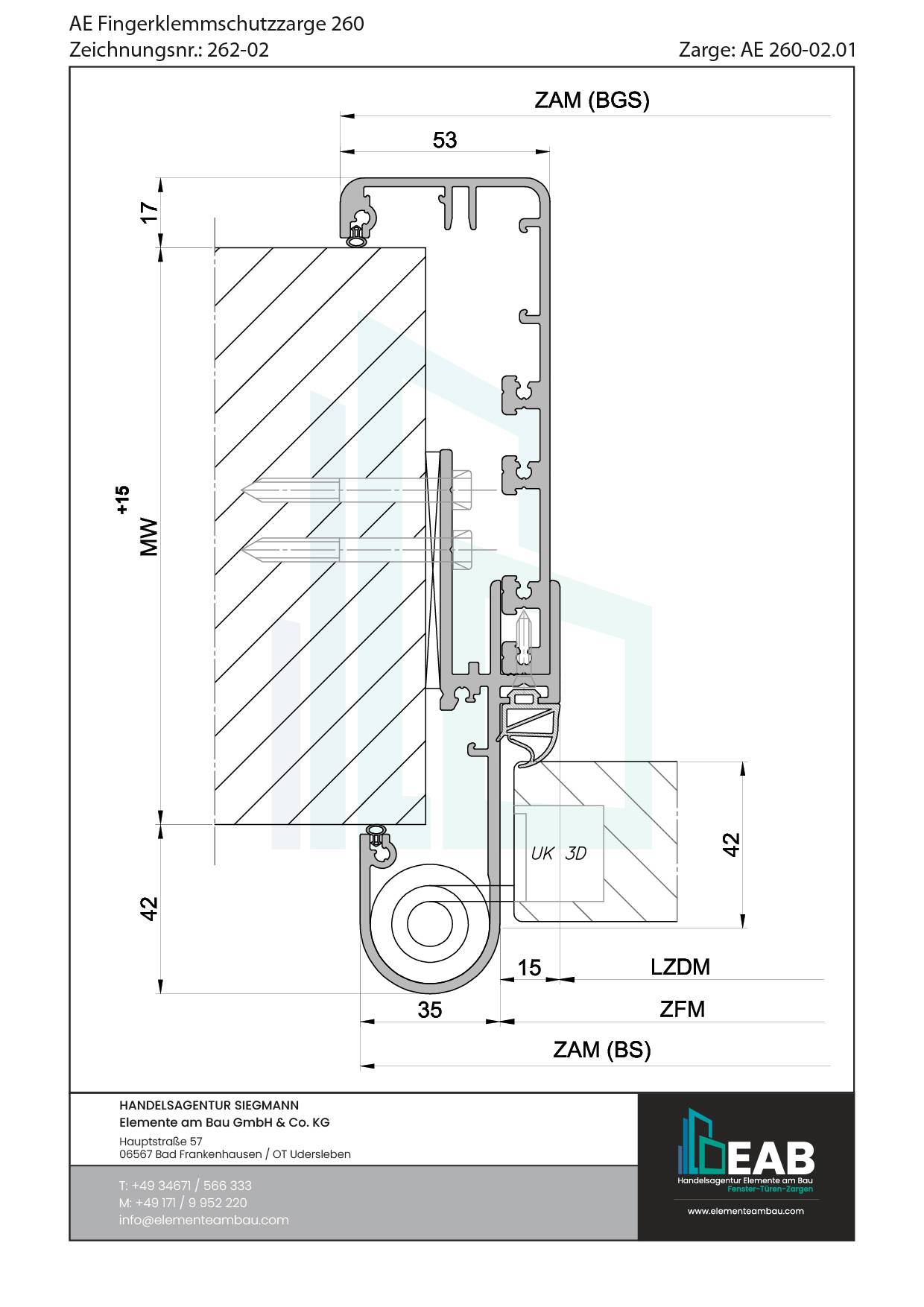 Okvir s rubnim zrcalom