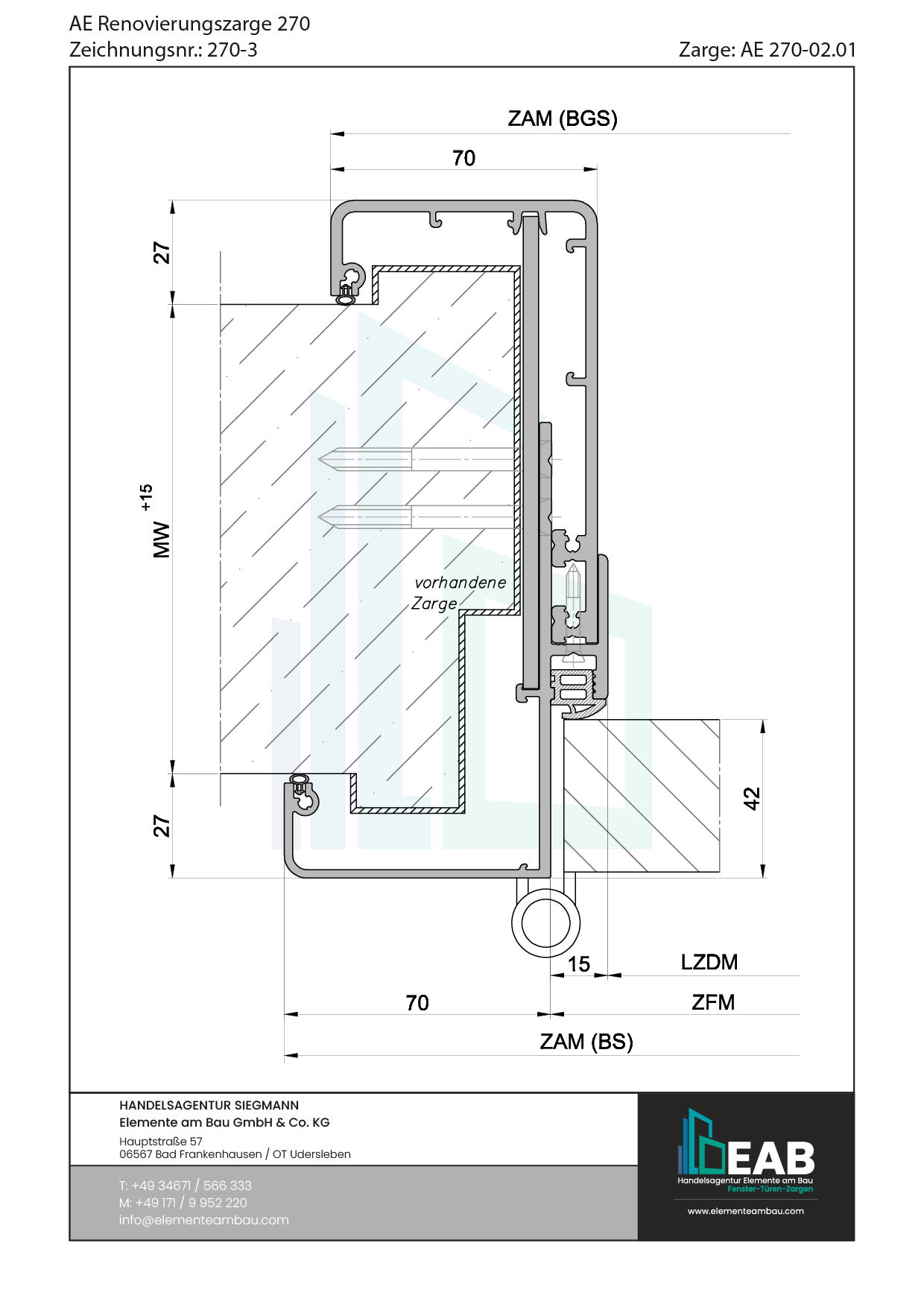 Okvir s rubnim zrcalom