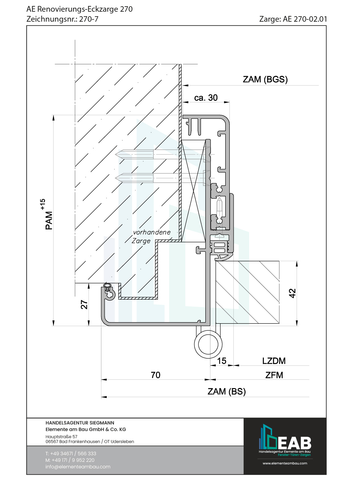 Okvir s rubnim zrcalom