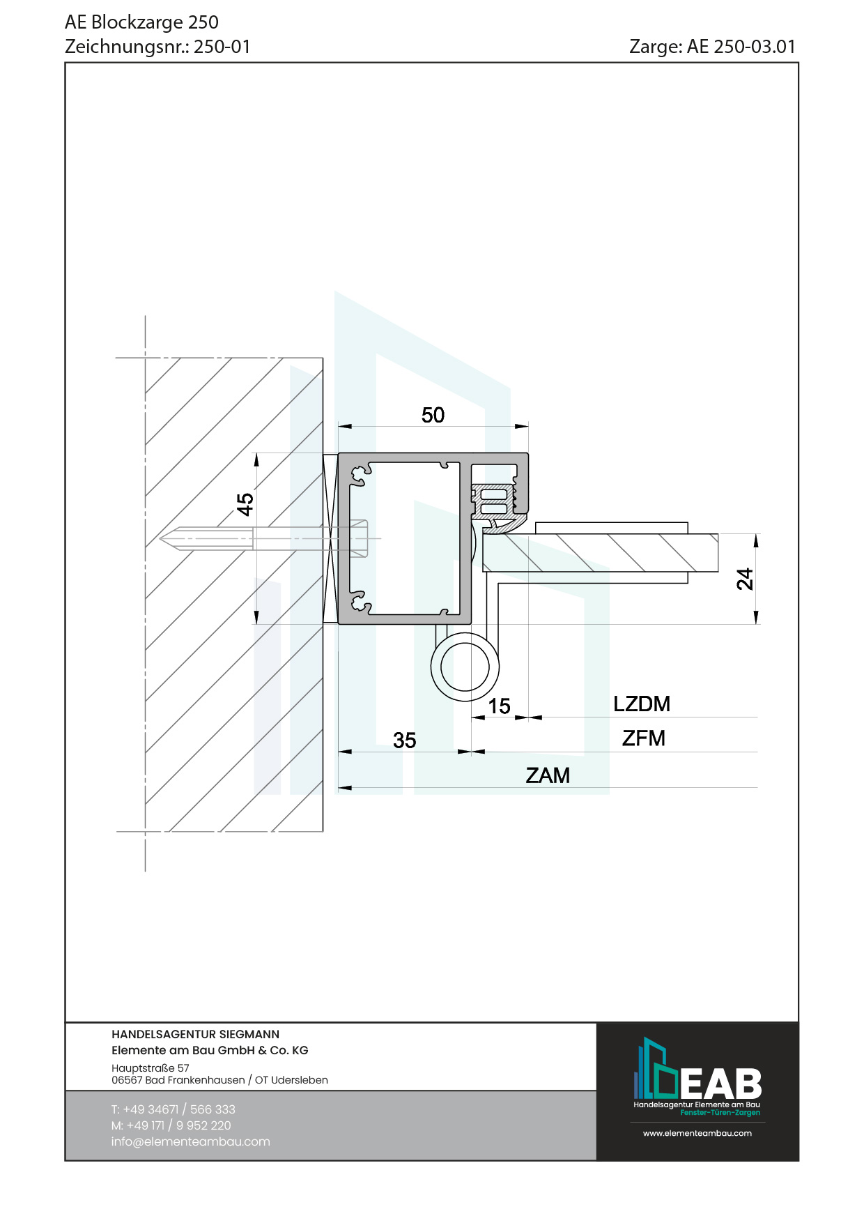 Okvir s rubnim zrcalom