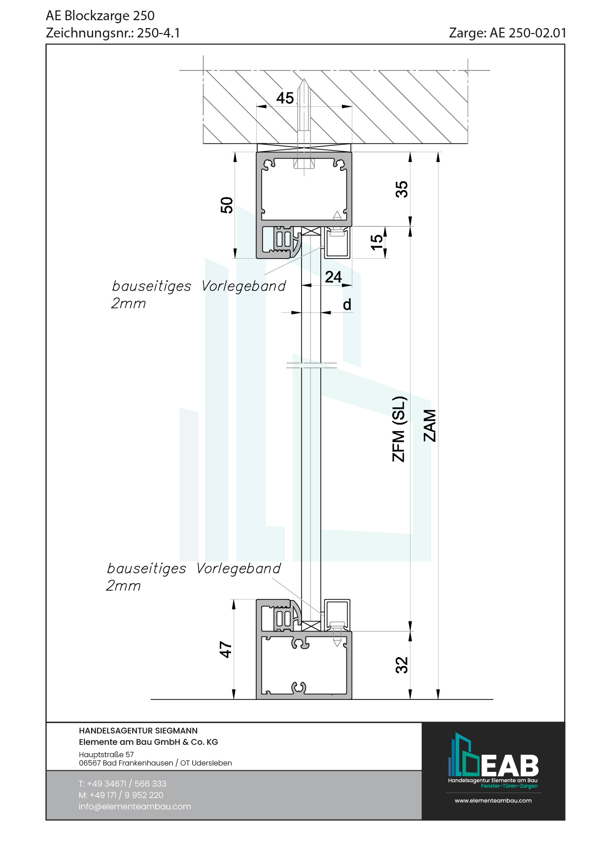 Okvir s rubnim zrcalom