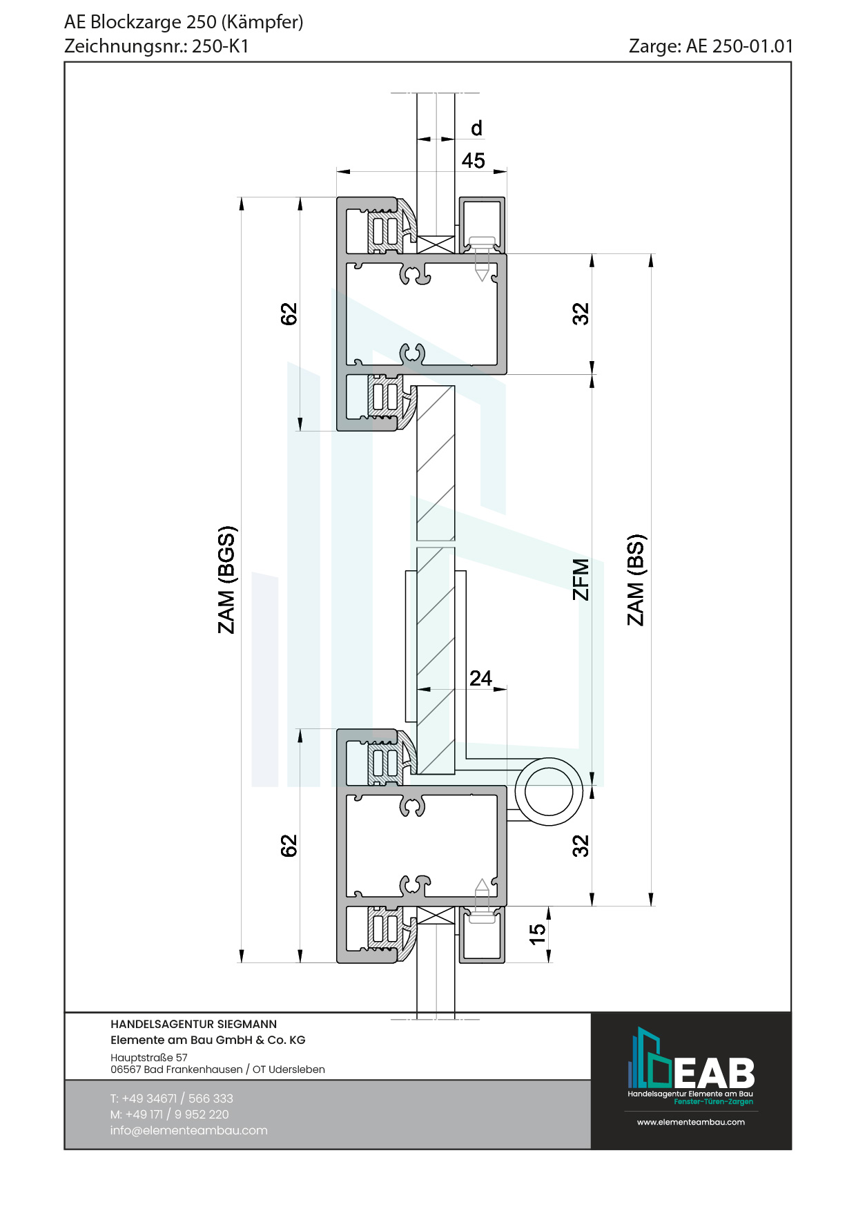 Okvir s rubnim zrcalom