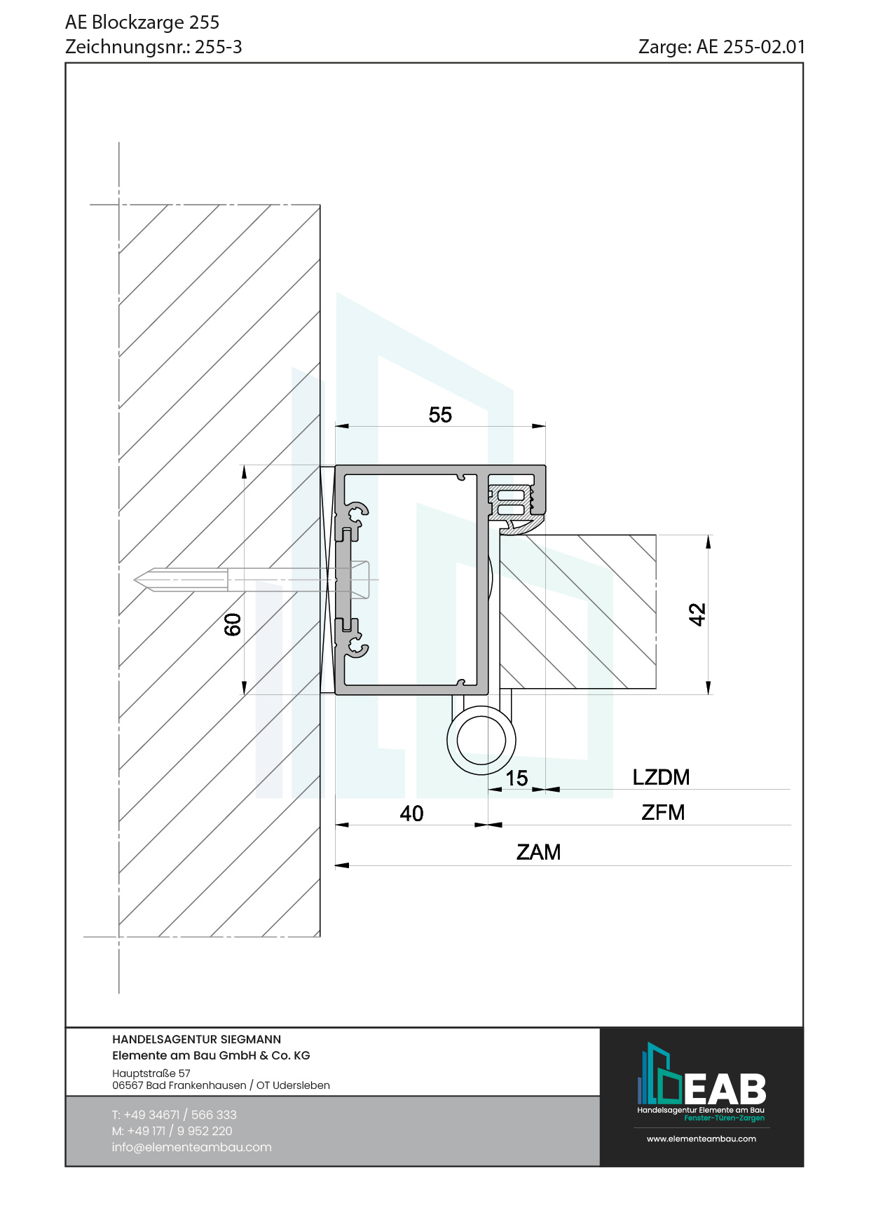 Okvir s rubnim zrcalom